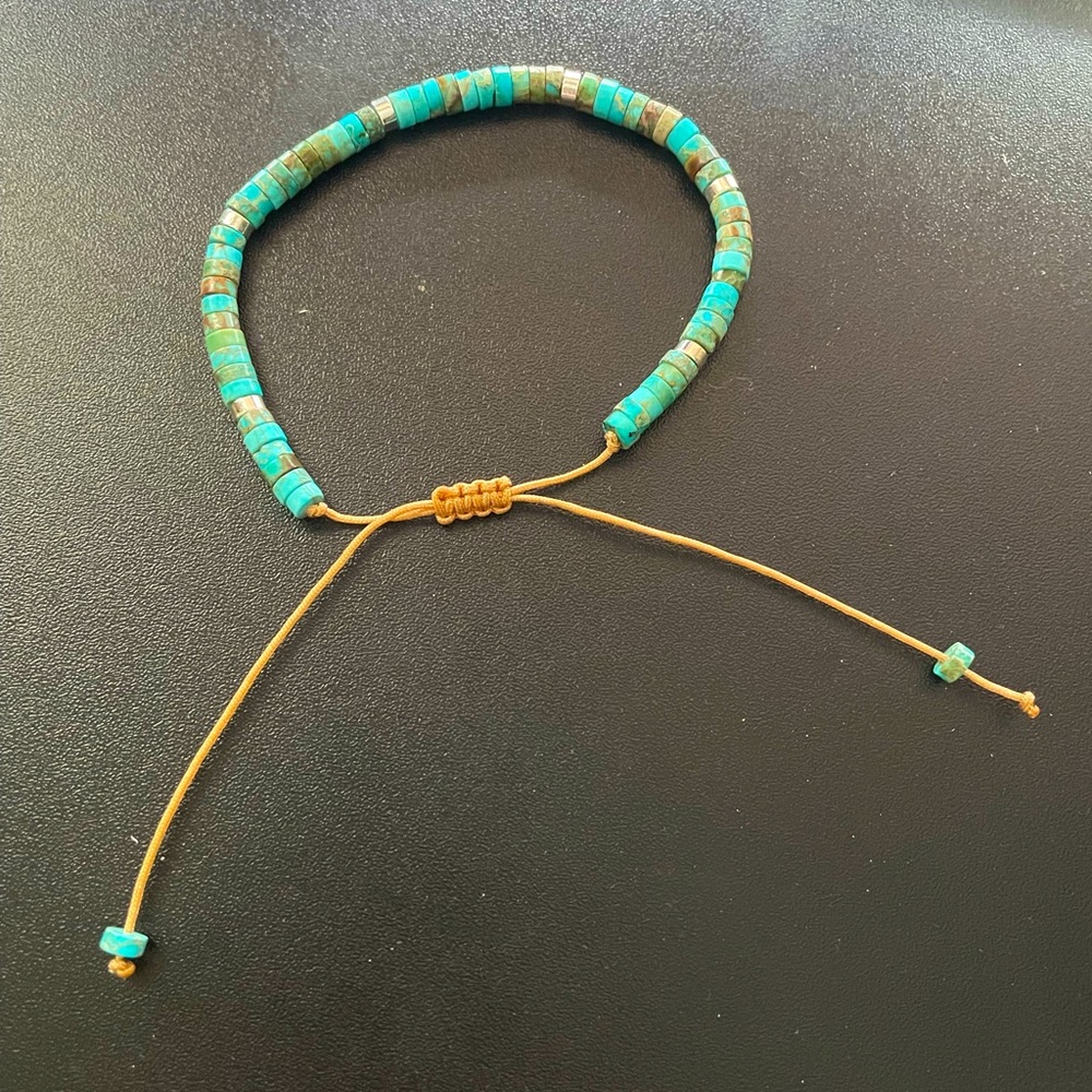 Turquoise beaded bracelet - Picture 2 of 3
